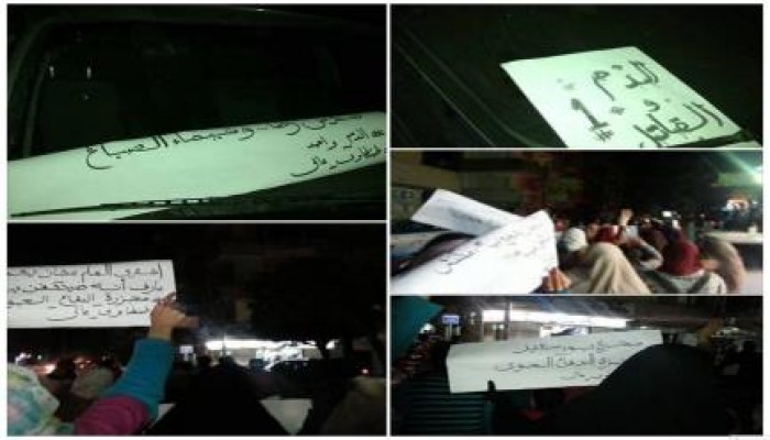 بالصور.. مسيرة ليلية مناهضة للانقلاب بطنطا