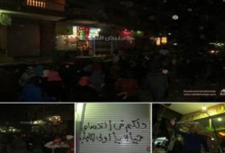 المئات من ثوار الهرم فى مسيرة مسائية ضد الإنقلاب العسكرى