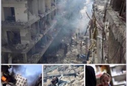 وسط "براميل الأسد".. أهالي "دوما" ينشدون "سوف نبقى هنا"