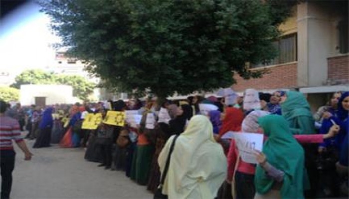 مسيرة حاشدة لطلاب جامعة السادات رفضًا لحكم القتلة