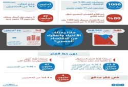 إنفوجراف: ألف رجل أعمال يملكون الاقتصاد.. و40% تحت خط الفقر