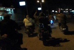 مسيرة ليلية بالدراجات البخارية لثوار دمياط