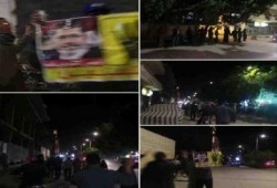 سلسلة بشرية لشباب ضد الانقلاب بالأقصر