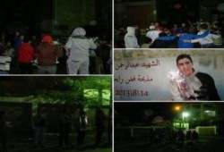 الدقهلية: وقفة وسلسلة بشرية لعفاريت ضد الانقلاب بقرية بدين