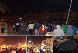مسيرة ليلية حاشدة بالمنوفية ضد العدوان على ليبيا