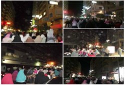 مسيره ليليه مناهضه للانقلاب العسكرى بطنطا