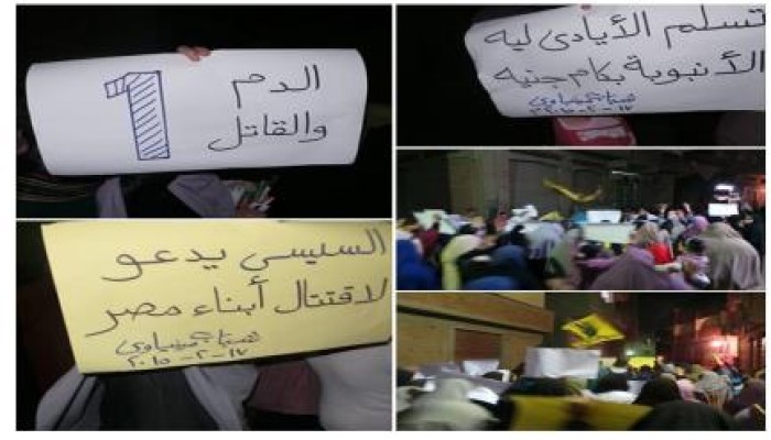 الدقهلية: مسيرة رفضًا للانقلاب العسكرى بـ منية سندوب ضمن فعاليات "يسقط حكم القتلة"