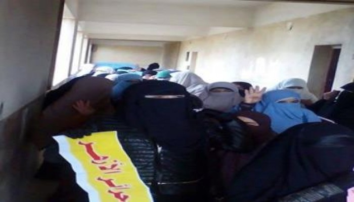 فعالية طلابية داخل حرم دراسات اسلامية بنات كفر الشيخ