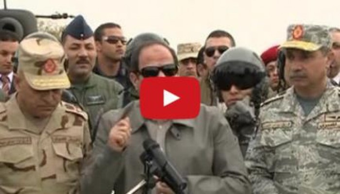 بالفيديو.. الخائن السيسي يعترف : "إحنا مخططين لضرب ليبيا من شهور"