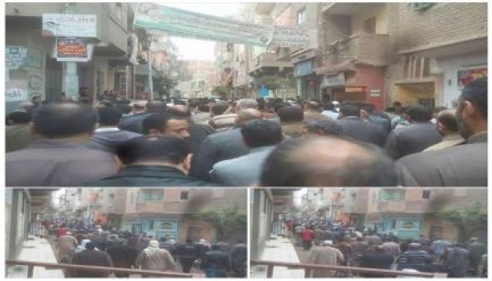 أهالى الدقهلية يودعون شفيق الديب نائب دائرة "ميت غمر" الشرعي بالدموع