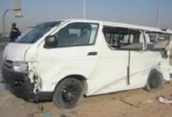 كوارث عهد السفاح مصرع وإصابة 11 فى انقلاب سيارة على الطريق الزراعى بالمنيا