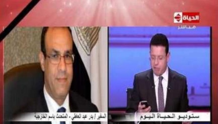 بالفيديو .. متحدث خارجية الانقلاب يسب على الهواء بلفظ خارج