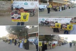 الاقصر: سلسلة بشرية تنديدا باعتقال الشرفاء