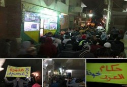 ثوار الشوبك بالجيزة ينطلقون بفعلية مناهضة للانقلاب العسكري