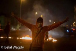 بالصور.. قطع الطريق الدائري أعلى منطقة الهرم تنديدا بانتهاكات العسكر