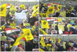 ""الإرهاب صناعة الانقلاب" .. ثوار فاقوس ينتفضون في مسيرة صباحية ضد الانقلاب