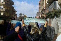 مسيرة حاشدة ضد الانقلاب بركة السبع ضمن فعايات "الإرهاب صناعة الانقلاب"