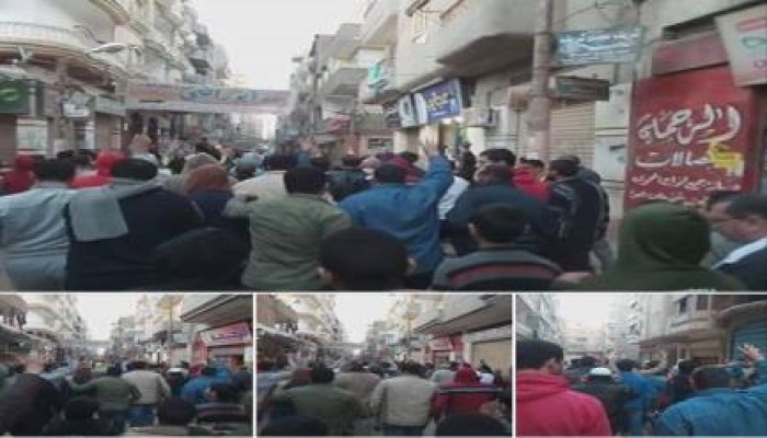 ثوار  المحلة الكبرى ينتفضون  في مسيرة رافضة لحكم العسكر بمنطقة ‫ ‏أبو راضي‬