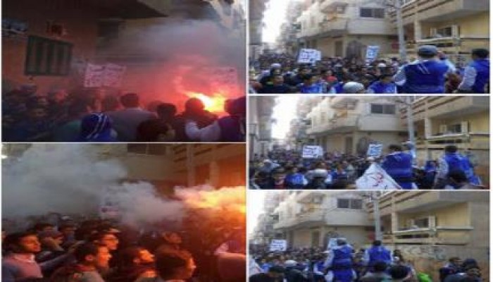 ثوار الشرقية والدقهلية وبني سويف يواصلون حراكهم السلمي رفضًُا للانقلاب