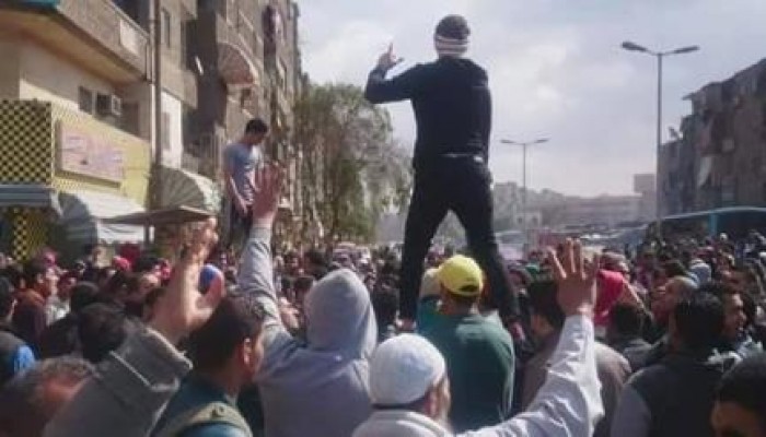 مليشيات الانقلاب تهاجم مسيرة المطرية وأنباء عن ارتقاء شهيد