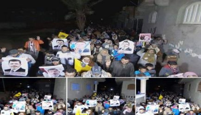 كفر الشيخ: مسيرة ليلية لاحرار بلطيم فى جمعة "الإرهاب صناعة الانقلاب"