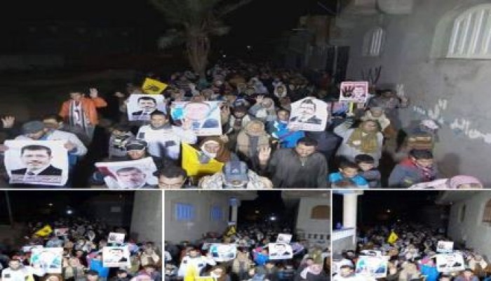 كفر الشيخ: مسيرة ليلية لاحرار بلطيم فى جمعة "الإرهاب صناعة الانقلاب"
