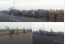 بنى سويف: سلاسل بشرية صباحية لثوار ببا