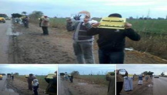 سلسلة بشريه لأحرار العجوزين بكفر الشيخ