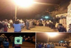 الغربية: وقفة ليلية لثوار مركز السنطة في اطار فاعليات اسبوع "الارهاب صناعة الانقلاب"