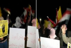 وقفة ليلية لثوار بئر العبد ضمن فعاليات "اإرهاب صناعة الانقلاب"