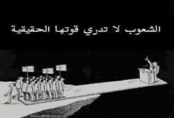 كاريكاتير : الشعوب لا تدري قوتها الحقيقية