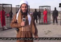 بالفيديو.. داعش يحتجز 21 من البشمركة داخل أقفاص استعدادًا لحرقهم