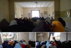 البحيرة: حرائر أزهر دمنهور ينتفضن بمسيره حاشده تحت شعار "رصّوا الصفوف"