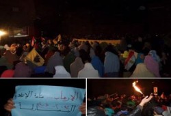 دمياط: وقفة حاشدة لثوار البصارطة تطالب برحيل حكم العسكر