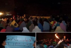 دمياط: وقفة حاشدة لثوار البصارطة تطالب برحيل حكم العسكر