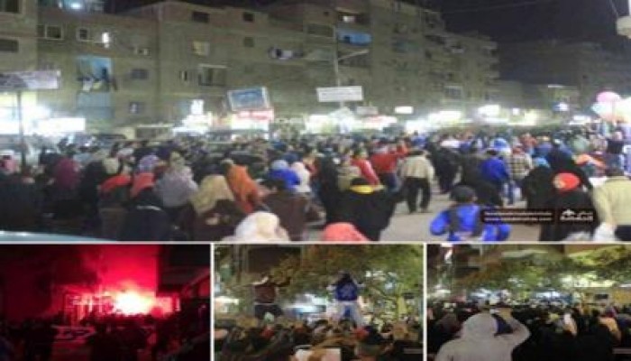 مسيرة بالهرم تهتف: "القصاص دول ضربونا بالرصاص"