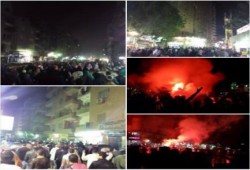 مسيرة ليلية بالمطرية ضد حكم العسكر