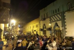 الشرقية:  مسيرة ليلية لثوار منيا القمح من أمام الجمعية الخيرية