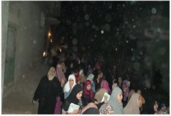 مسيرة ليلية بقرية السكاكرة بأسبوع الإرهاب صناعة الانقلاب