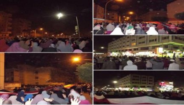 مسيرة ليلية لثوار مدينة السادات ضمن فعاليات "الإرهاب صناعة الانقلاب"