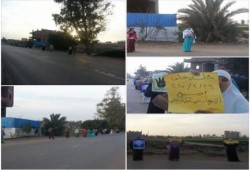 الغربية: سلسلة بشرية لثوار مركز سمنود ضد حكم العسكر