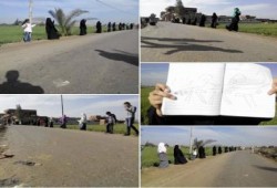 ‏الدقهلية‬: سلسلة بشرية رافضة للحكم العسكرى بمركز "نبروه"