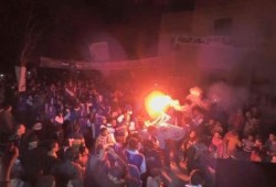 كفر الشيخ: ألتراس نهضاوي يشعل حماس المتظاهرين ببلطيم