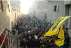 ثوار طامية يحتشدون ضد الانقلاب في جمعة "انقذوا مصر"