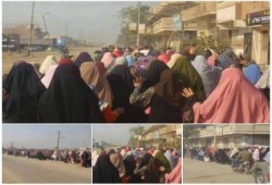 تظاهرة لأحرار أبو زعبل تنديدًا بالانقلاب العسكري