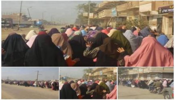 تظاهرة لأحرار أبو زعبل تنديدًا بالانقلاب العسكري