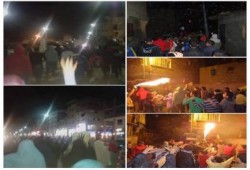 ثور دمياط يواصلون حراكهم الثورى بفعاليات ليلية