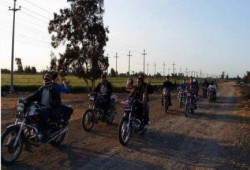 الشرقية:  مسيرة دراجات نارية بصان الحجر بأسبوع أنقذوا مصر