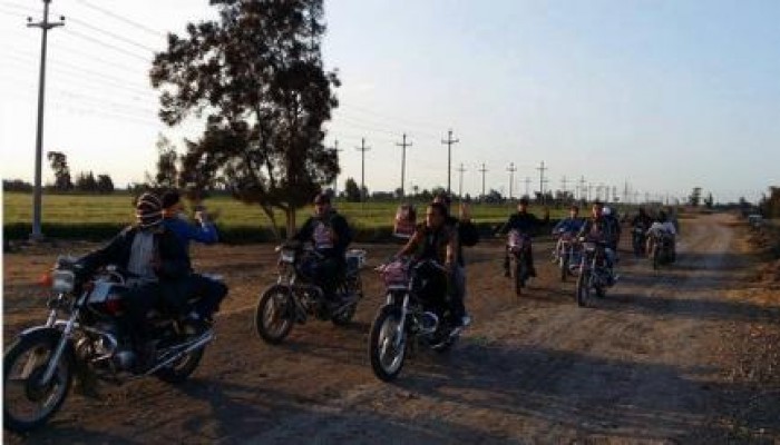 الشرقية:  مسيرة دراجات نارية بصان الحجر بأسبوع أنقذوا مصر