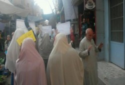بنى سويف: نساء ضد الانقلاب.. تهتف ضد حصار الميمون